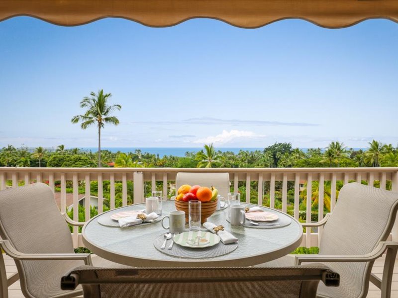 Start your day with breathtaking ocean views from this beautiful lanai dining area