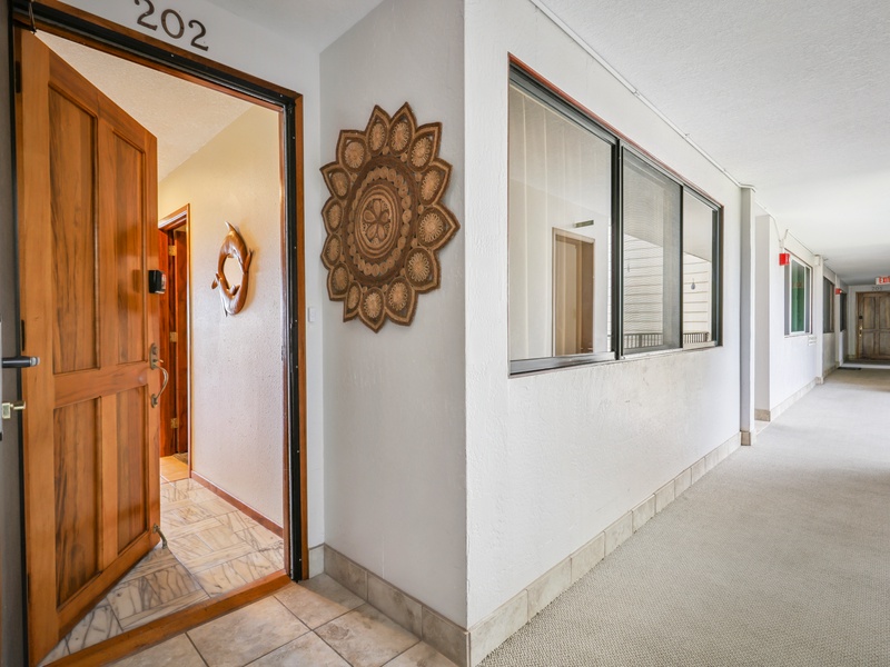 Tropical welcome at Unit 202 – your island escape stay
