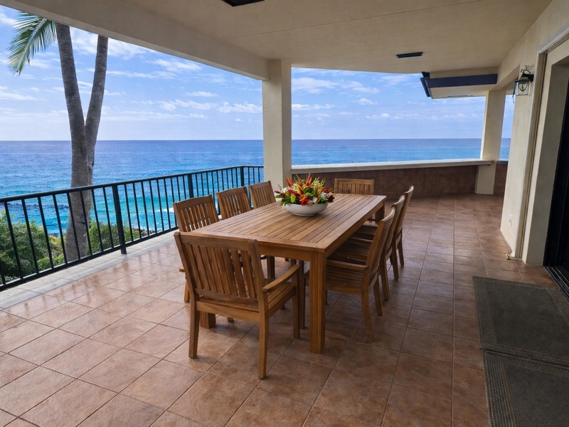 Stunning oceanfront dining