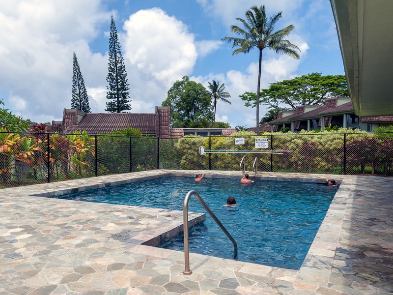 Kauai vacation rentals Puamana 25B complex swimming pool