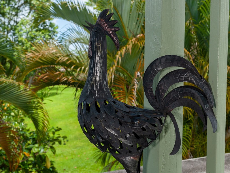 Kauai vacation rentals Puamana 25B rooster decor