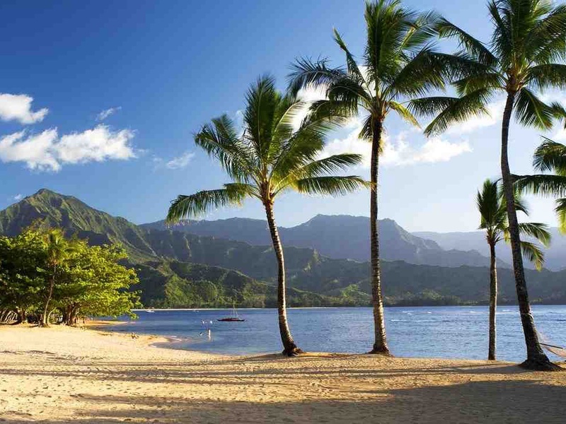 Hanalei Bay Resort beach - 10 min walk from our Kauai vacation r