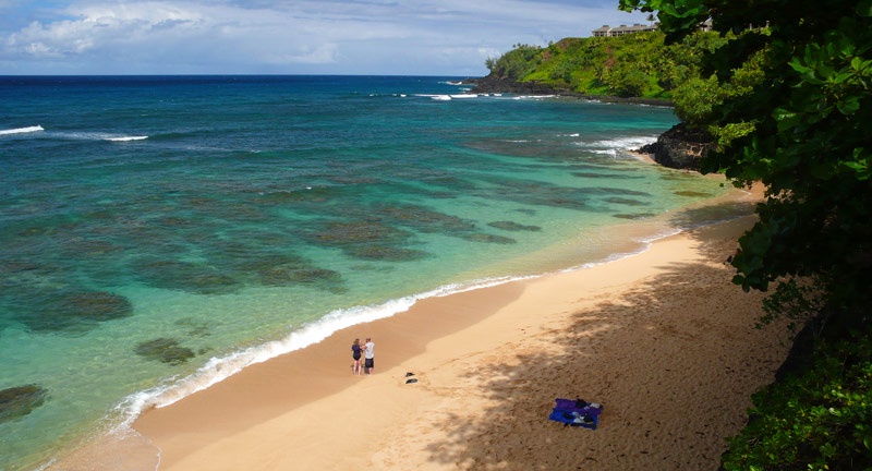 Hideaways beach path - 1.4 miles from our Kamahana Kauai vacatio