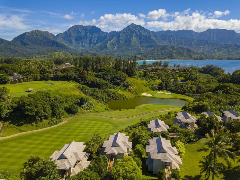 View of Hanalei Bay from the villas