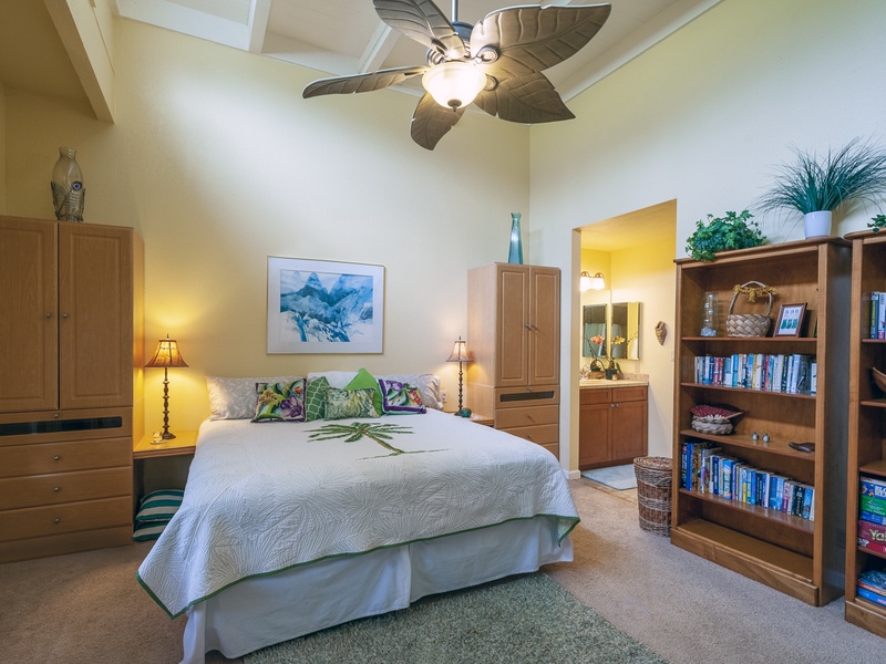 Kauai rentals Princeville Puamana | Puamana 25A | master bedroom