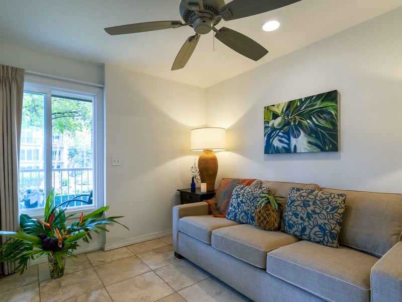 Kauai Kailani vacation rentals | 218 living room