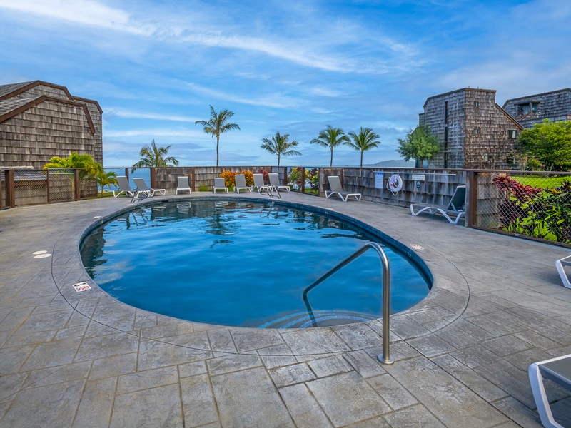Stretch out on a sun lounger for a laidback afternoon, or go for a dip in the crystal clear pool to cool off!