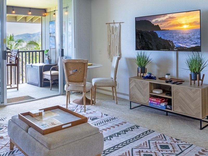 Workspace for 2 with oceanfront view