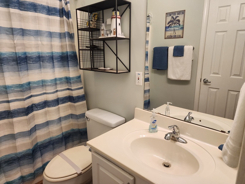 front bathroom counter