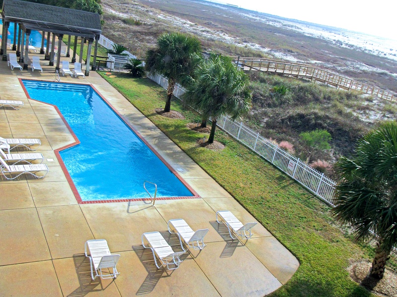 view of pools from unit