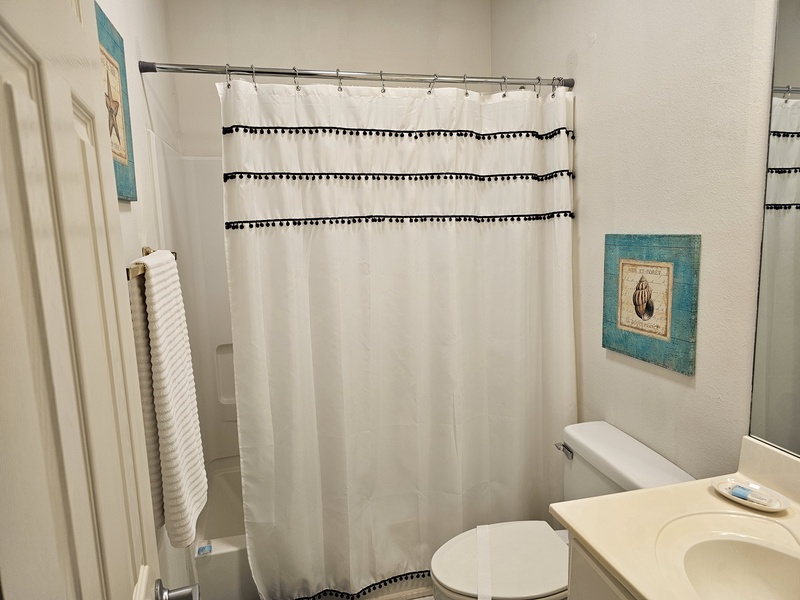 second bedroom's attached bathroom