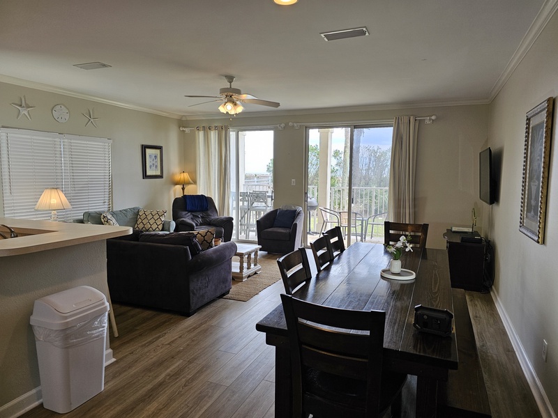 Dining area open to Living Room