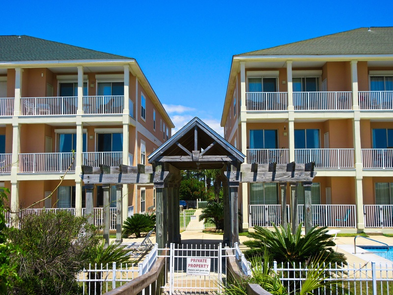 South Side/Beach Side of Condo Complex 