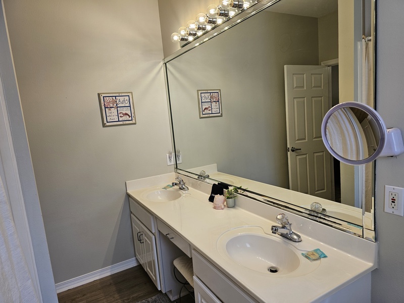 Master Bath with Double Sinks
