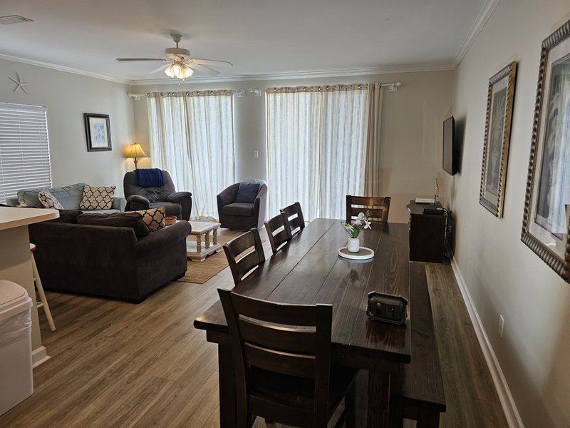 Dining Area and Living Room