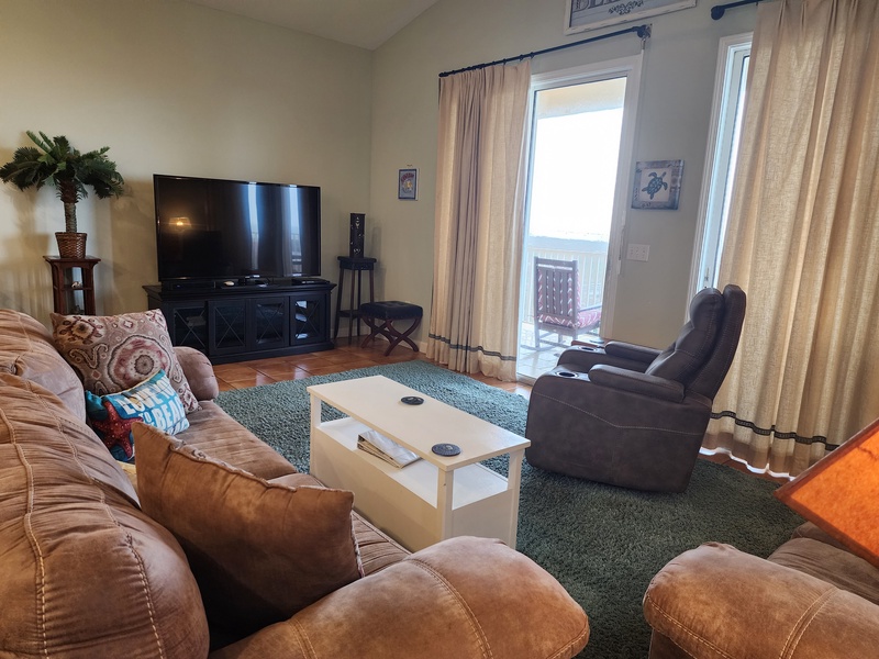 living room & balcony access