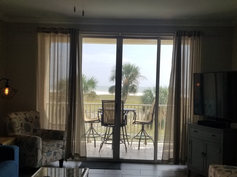 Balcony and living room
