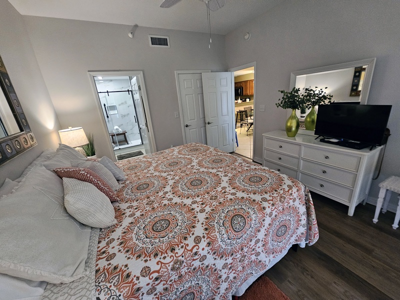 master bedroom bed