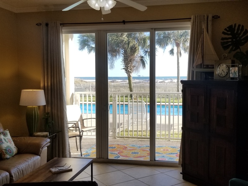 living room door to balcony