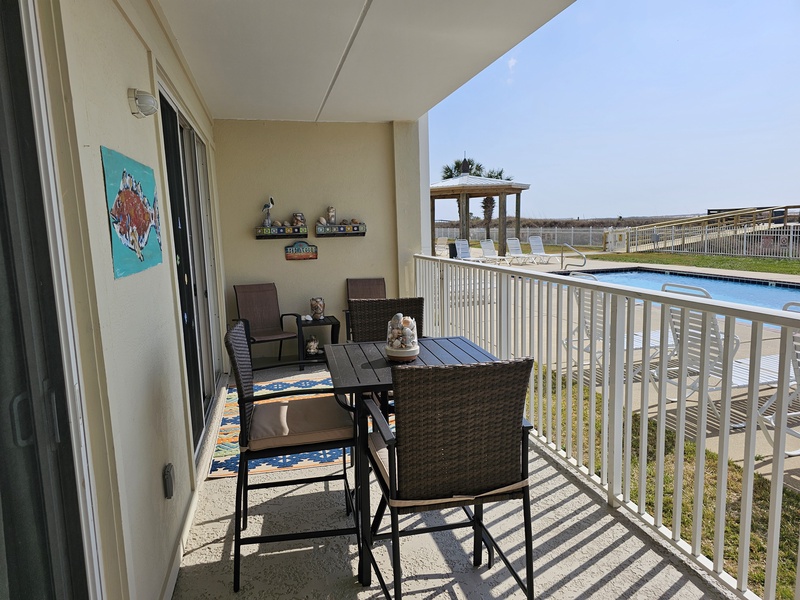 balcony outdoor table