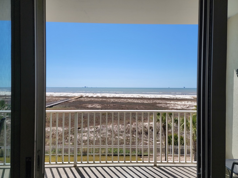 view from door