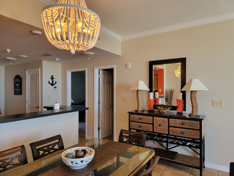 dining area & side table