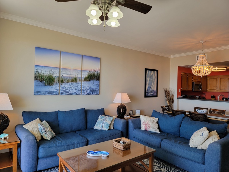 living room & dining area