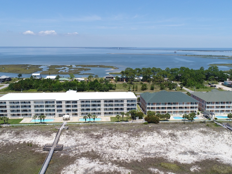 aerial building view