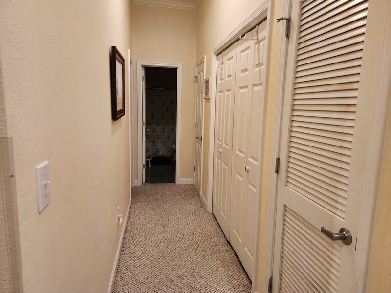 connecting hallway & laundry room