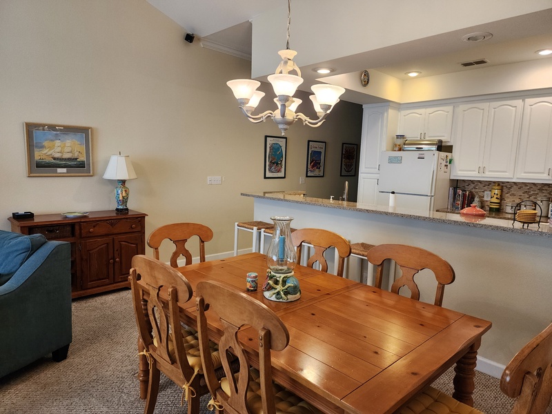 dining area & kitchen
