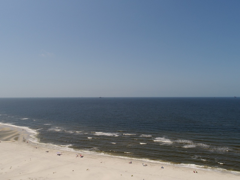 aerial view of ocean