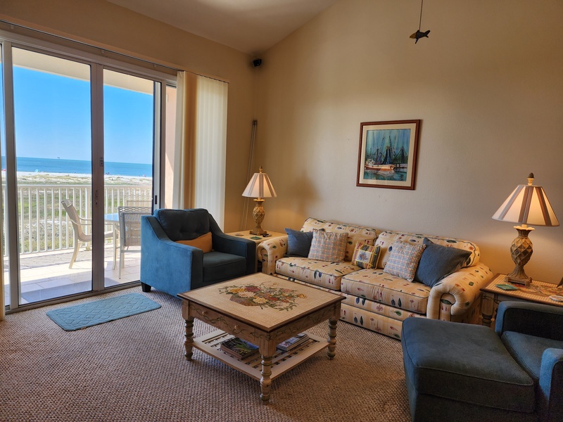 living room & view