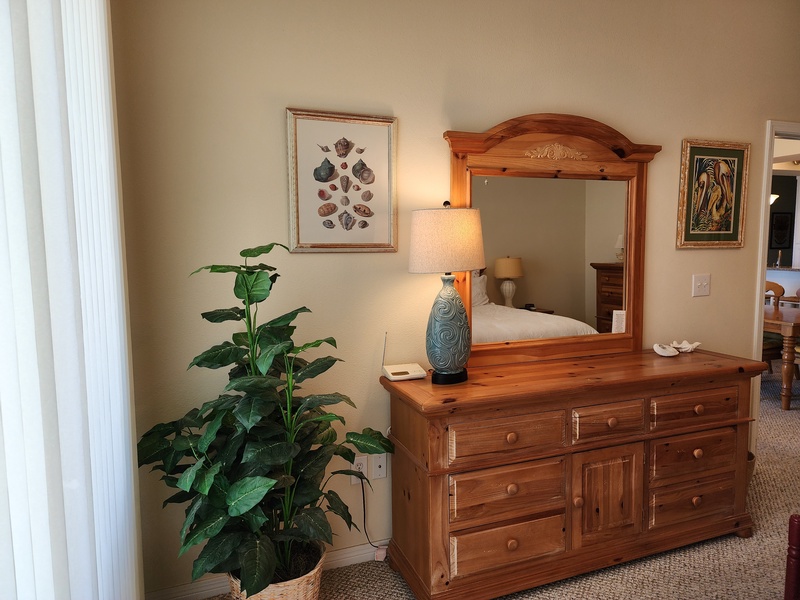 cabinet/dresser in master bedroom