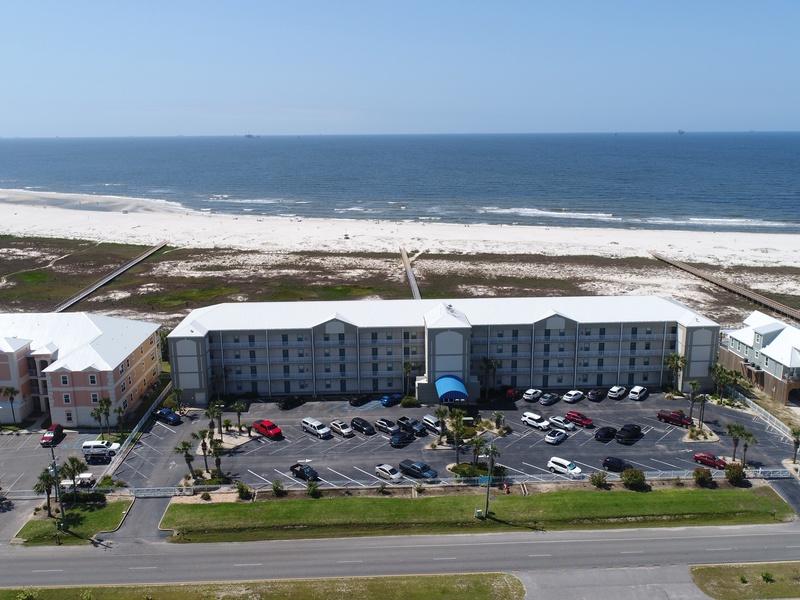 aerial view of building