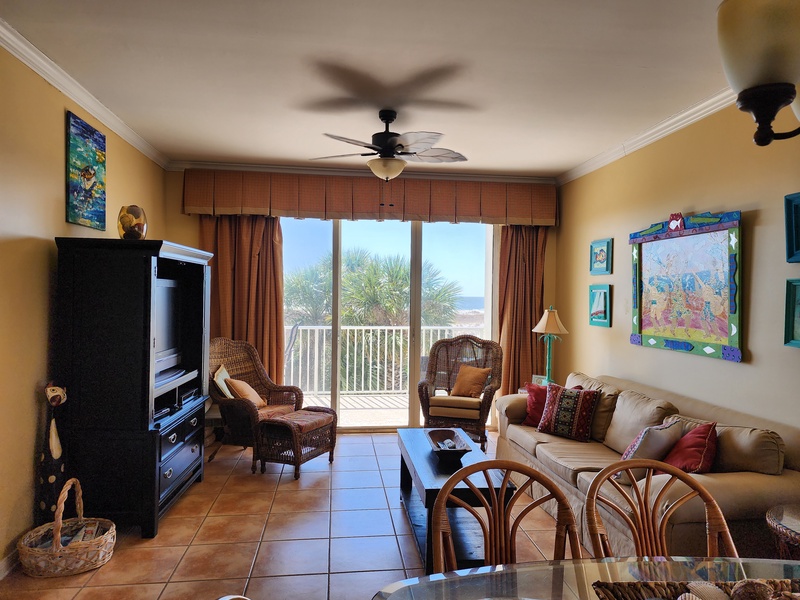 living room & dining area