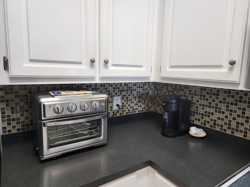 kitchen counter & coffeemaker
