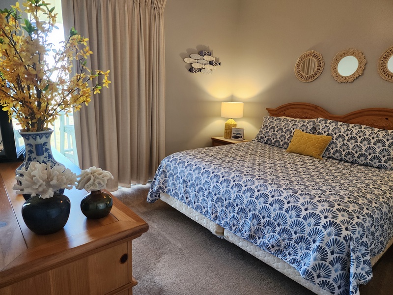 master bedroom & balcony door