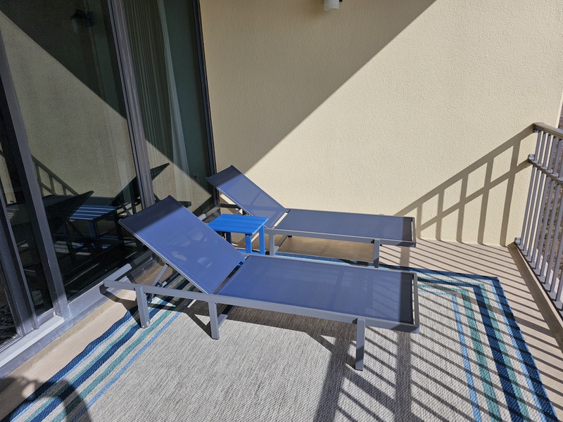 Catch some rays on the balcony!