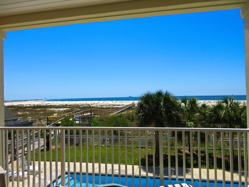 View from back of balcony