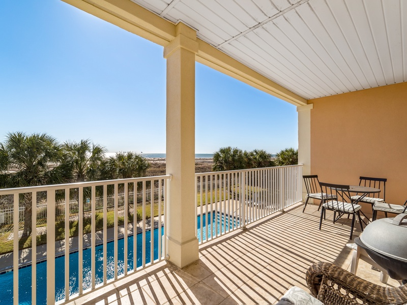 Balcony and view