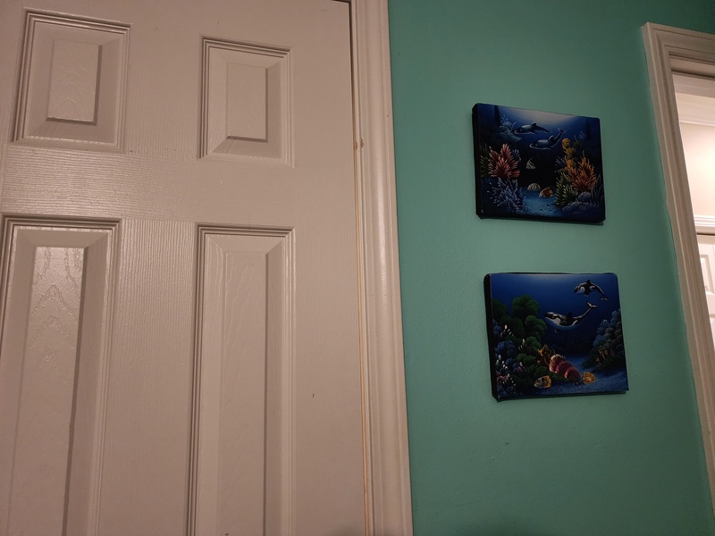 Closet and attached bathroom