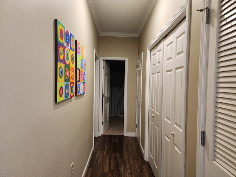 Hallway to second bedroom