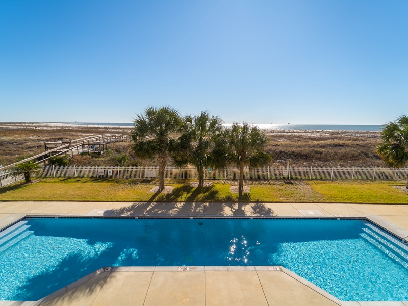 View of pool