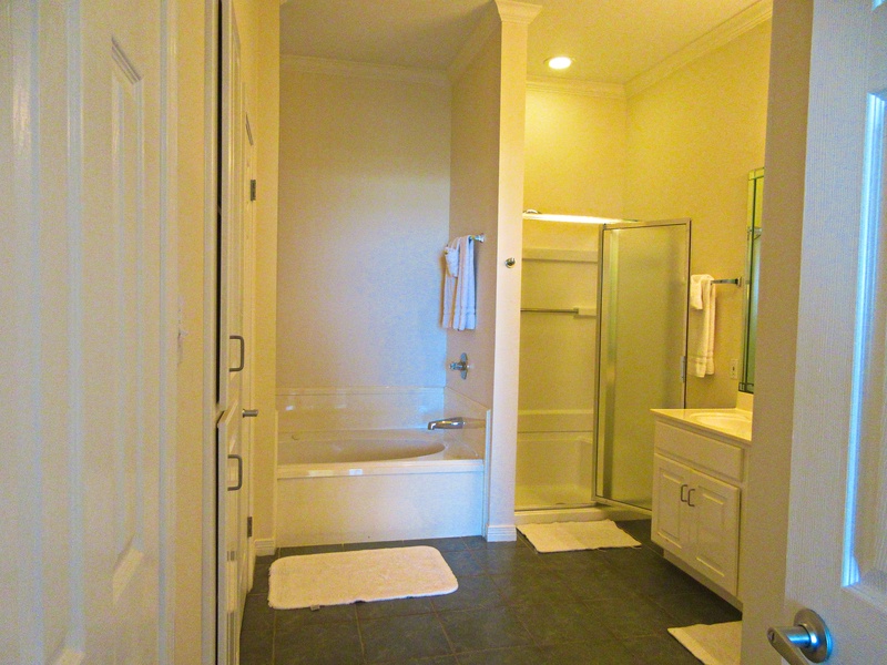 shower & bath in bathroom