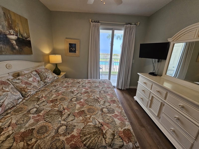 Master Bedroom walks out to the patio