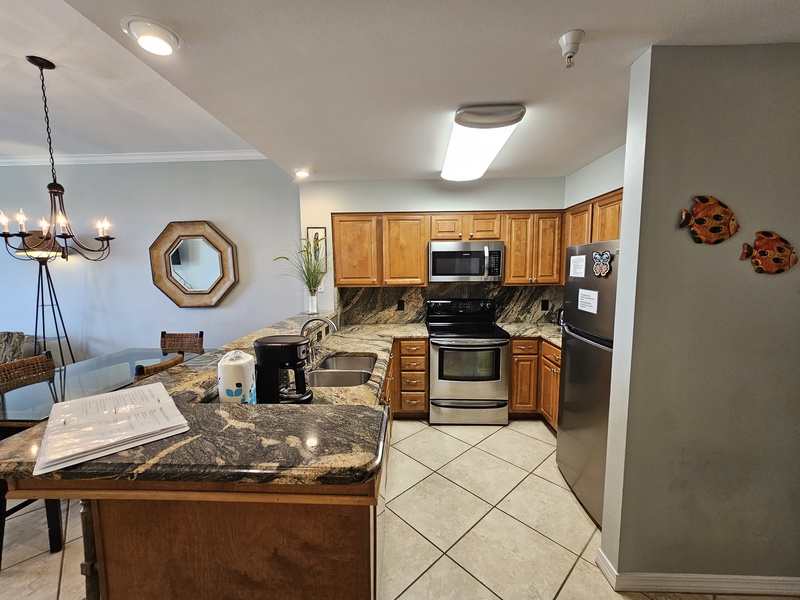 Fully equipped kitchen