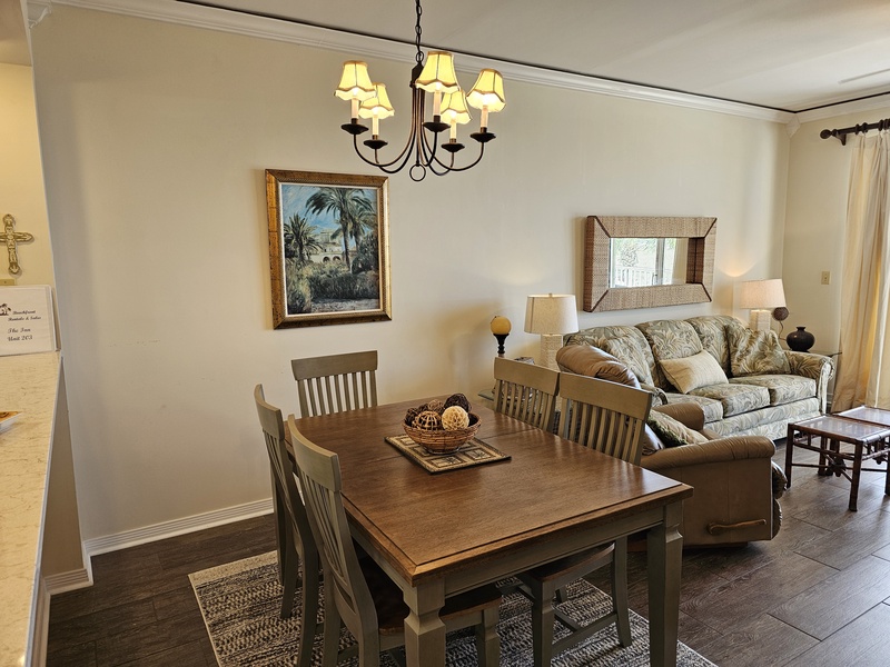 dining area & living room