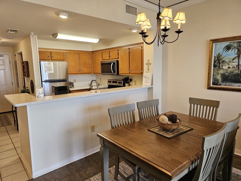 dining area & kitchen