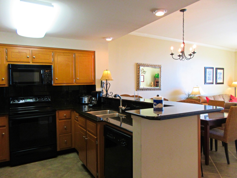 Kitchen and dining area