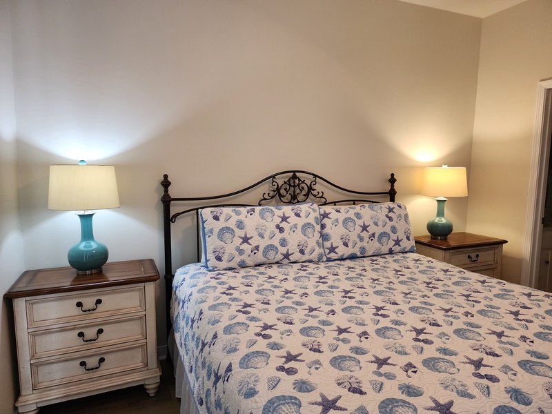 master bedroom bed
